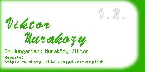 viktor murakozy business card